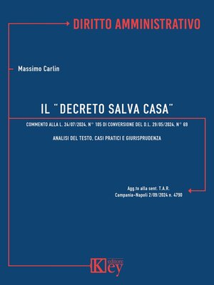 cover image of Il decreto salva casa